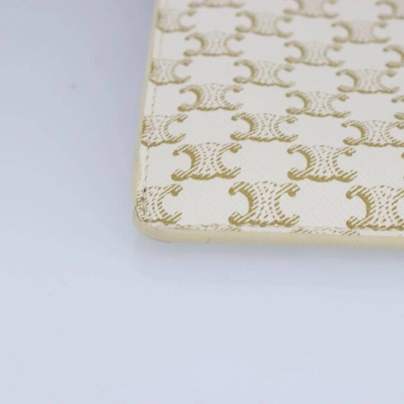 CELINE Triomphe Shoulder Pouch PVC White Auth 101049M - Picture 9 of 16